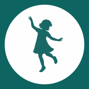 Eine VAYANA Grafik von einem tanzenden Kind